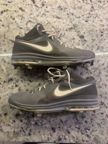 Nike Flywire Metal Baseball Cleats Size 11.5 Gray