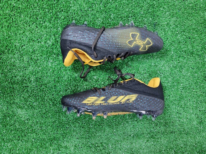 Brand New Under Armour Blur "Smoke Black/Gold" Men's Football Cleat
