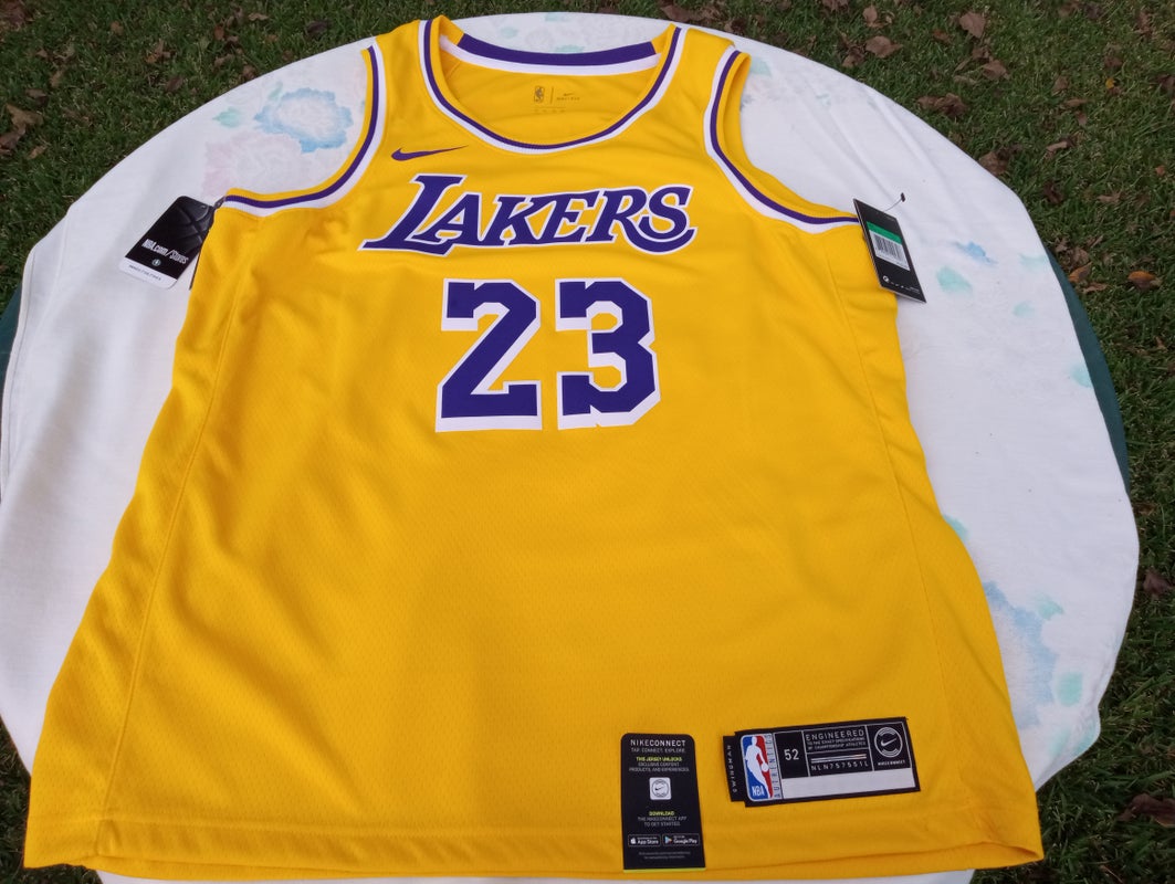 #23 LeBron James LAL Authentic Home Jersey