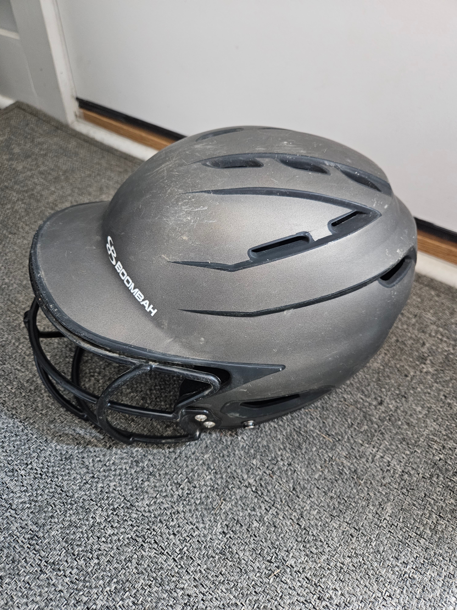 Boombah Used Batting Helmet with face mask size 7 - 7 3/4