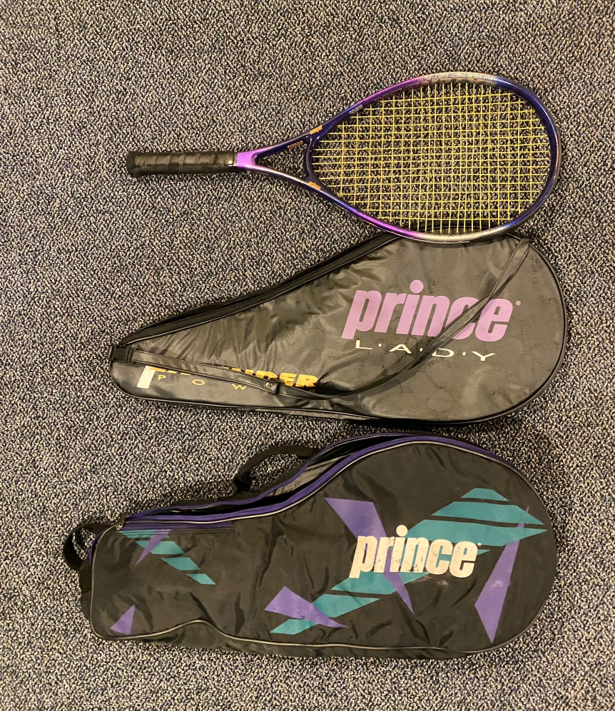 Prince Extender Lady 680Pl Tennis Rackets w a full case & a carrying bag