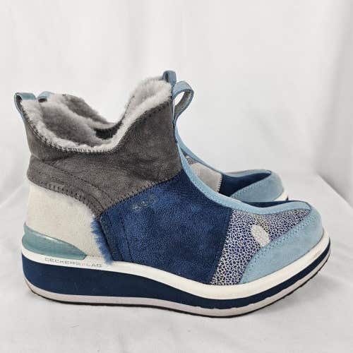 Deckers X Lab KO-Z Mid Wedge Lifestyle Boot Slippers 1118804 W WOMENS 8.5
