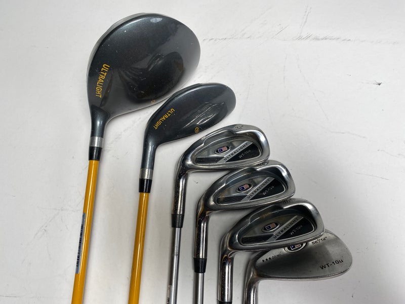 US Kids WT-10u Club Set Driver 4H 6IR 8IR PW SW Ultralight 63" Youth Graphite LH