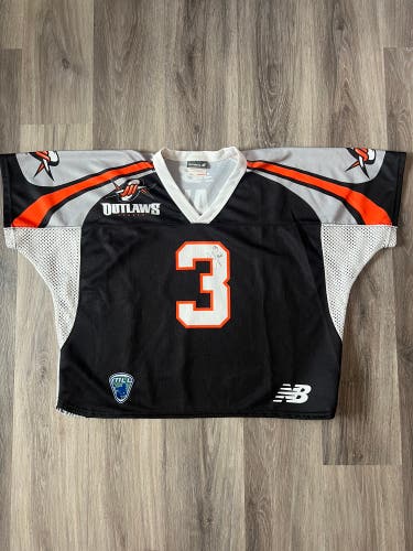 Autographed Mike Law #3 Denver Outlaws Jersey