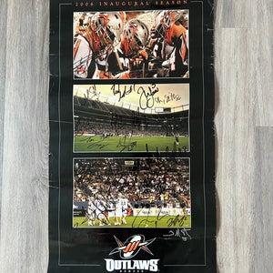 Denver Outlaws Team Autographed Poster