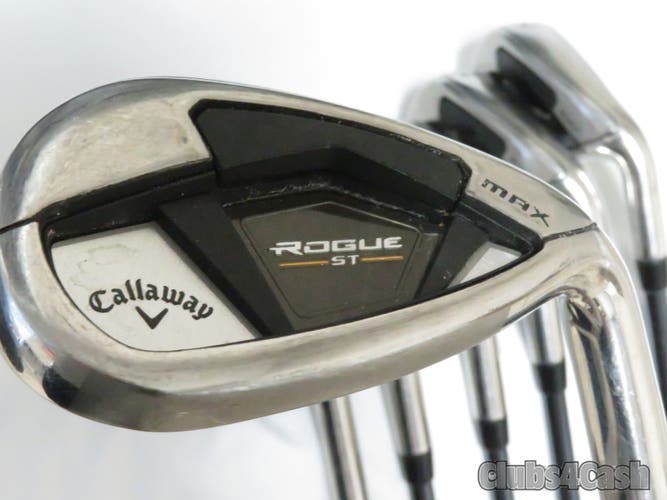 Callaway Rogue ST MAX Irons UST Mamiya RECOIL 65 F2 7-P, 46°, 51° & 56°  SENIOR