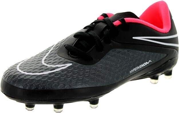 Nike Kids Junior Hypervenom Phelon FG Soccer Cleats BLACK - Size 3.5y - $55