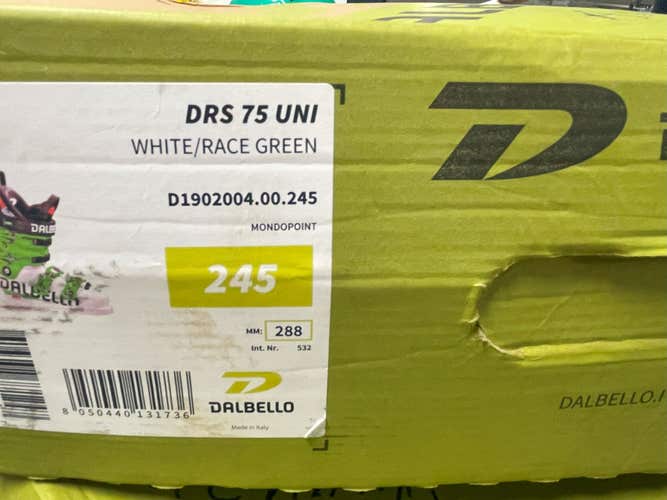 Unisex Used Dalbello Racing DRS 75 UNI Ski Boots