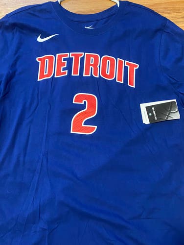 NEW Nike Detroit Pistons Cade Cunningham Shirt Jersey Size L
