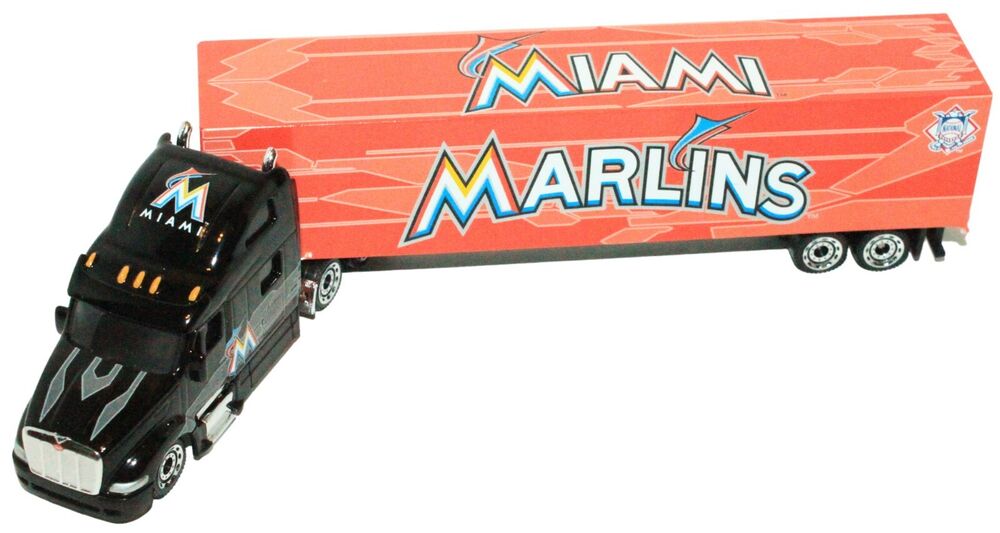 Vintage Logo Miami Marlins MLB Baseball - 1:80 Diecast Truck Toy Vehicle 2012