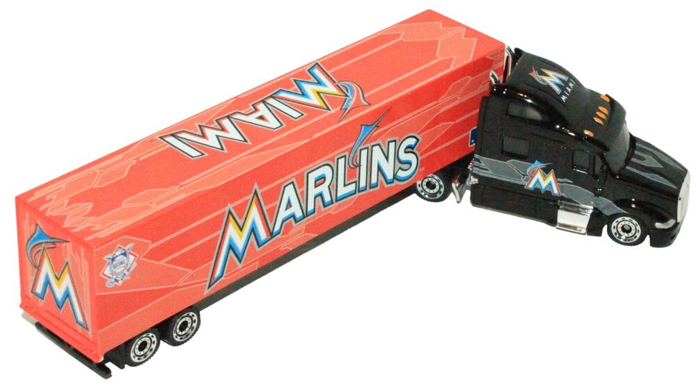 Vintage Logo Miami Marlins MLB Baseball - 1:80 Diecast Truck Toy Vehicle 2012
