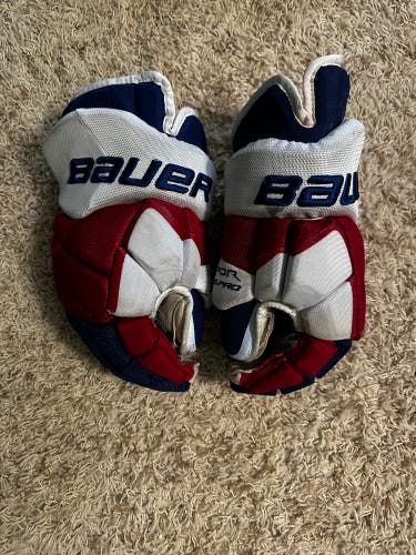 Pro Stock New York Rangers Bauer Hockey Gloves