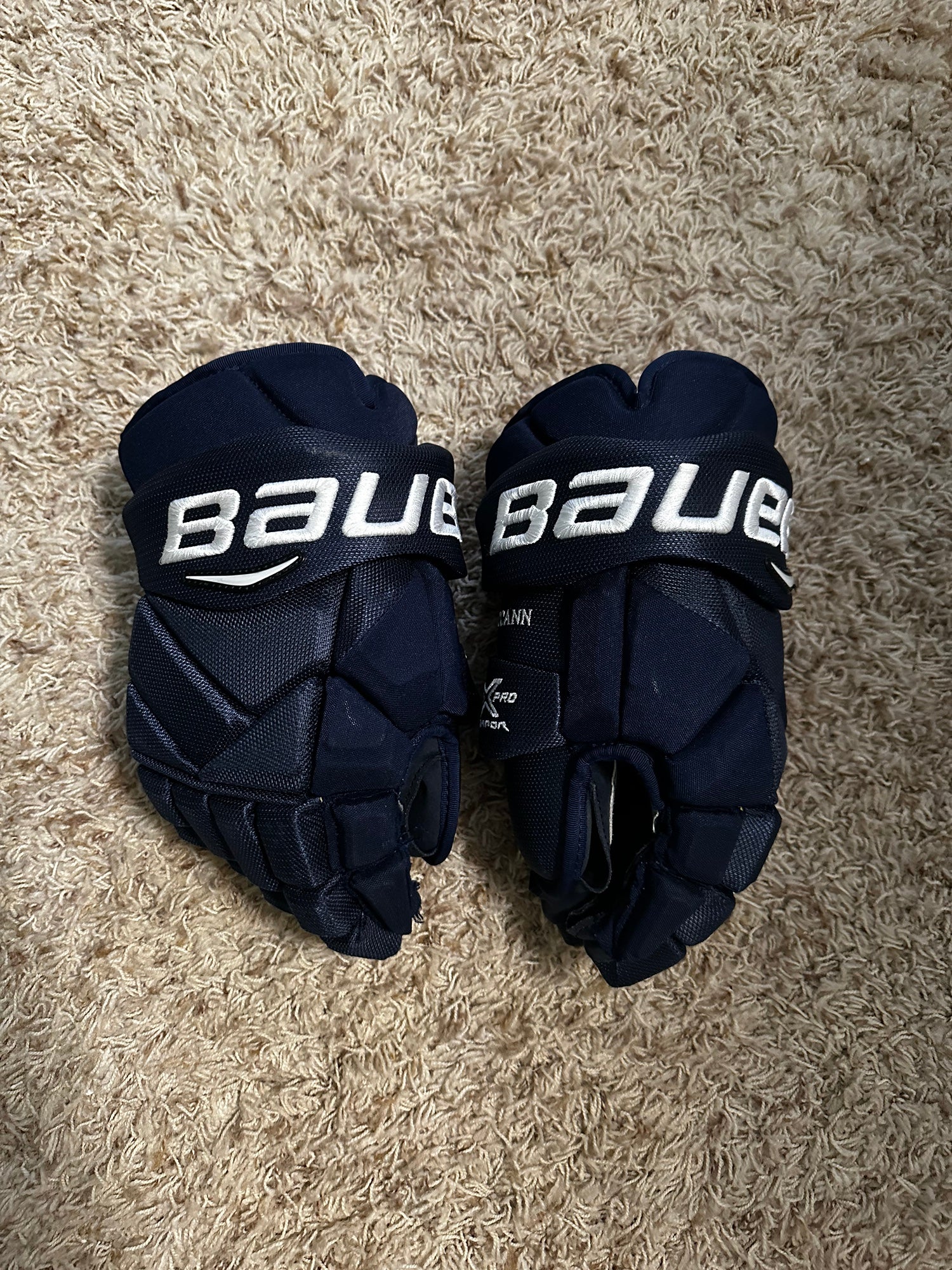 Bauer Pro Stock Hockey Gloves Rare Blue Palms | SidelineSwap | Buy 