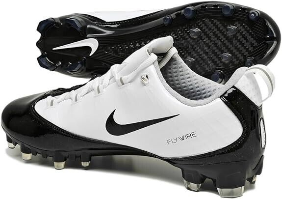 Nike Zoom Vapor Carbon Fly Football Cleats - White Black - 9 - MSRP $130