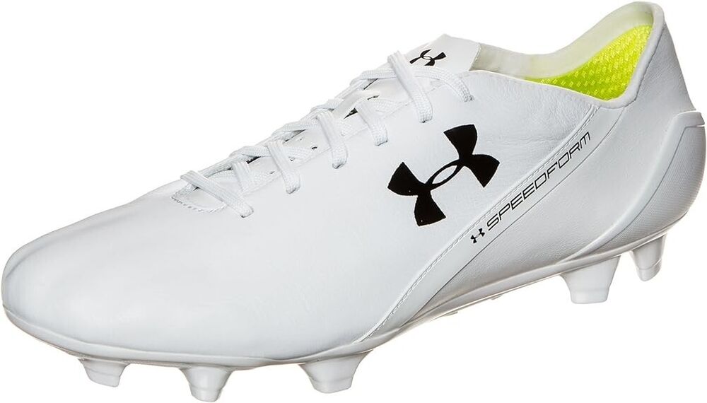 Under Armour Speedform Leather Soccer Cleats / Shoes - WHITE - 11.5 - MSRP $220