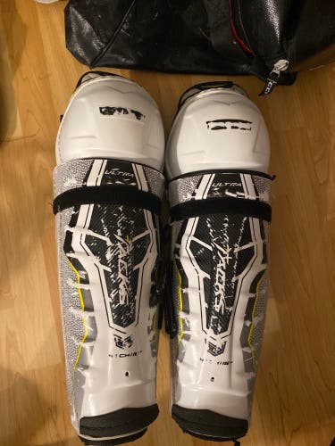 Used CCM 16" Ultra Tacks Shin Pads