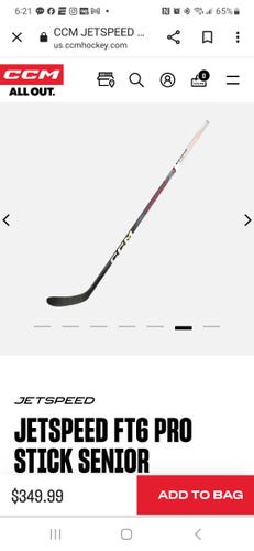 New Senior CCM Left Hand JetSpeed FT6 Pro Hockey Stick P29
