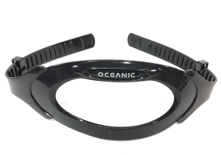 Oceanic Mask Strap Silicone Black Scuba Dive Snorkel CompuMask DataMask Aeris