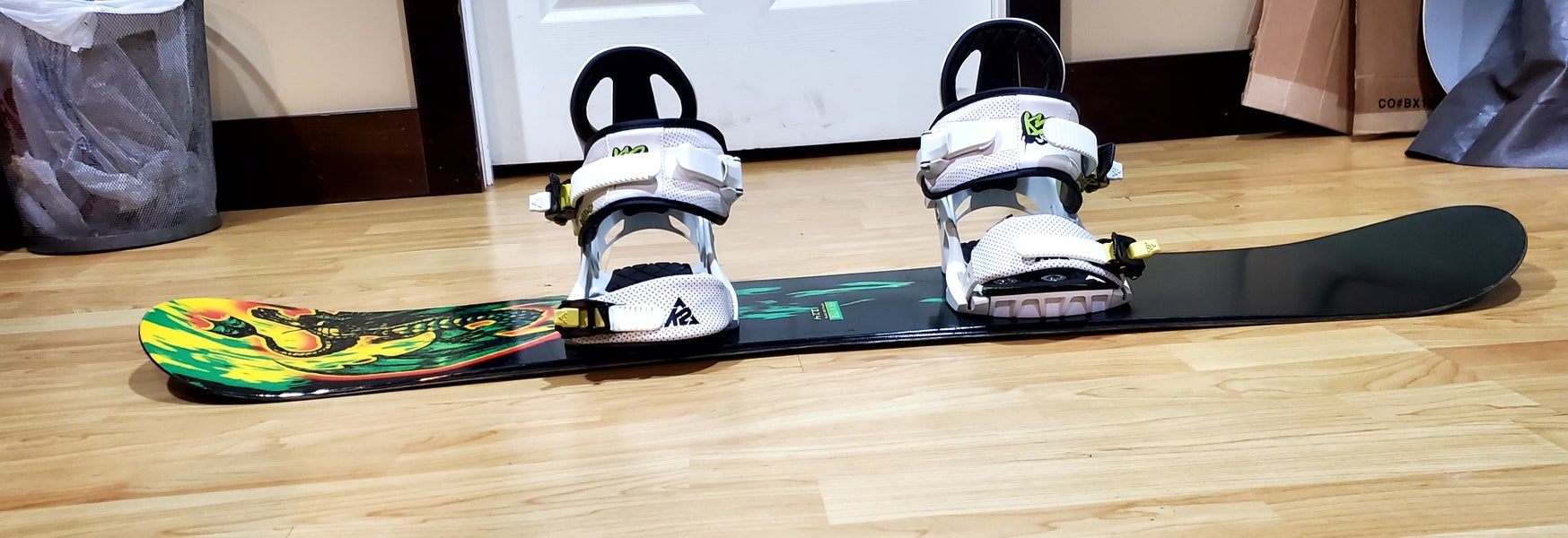 Used 5150 Shooter Snowboard with k2 bindin small All Mountain True Twin 114cm camber.