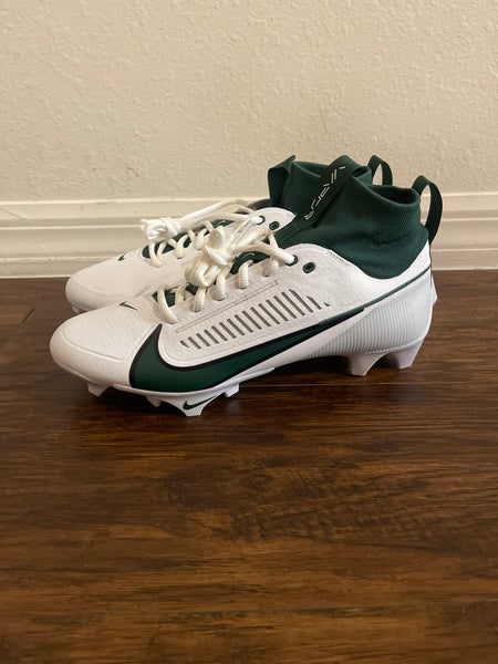 Nike Vapor Edge Pro 360 2 White/Green Football Cleats Size 9 FJ1581-130