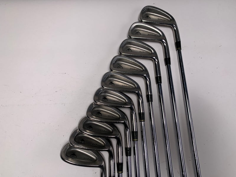Titleist DCI Black Iron Set 3-PW+AW+SW Tri-Spec Stiff Steel Mens RH