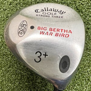 Callaway Golf Big Bertha Warbird Strong 3+ Wood Light Graphite NEW GRIP / sa6556