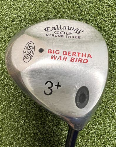 Callaway Golf Big Bertha Warbird Strong 3+ Wood Light Graphite NEW GRIP / sa6556