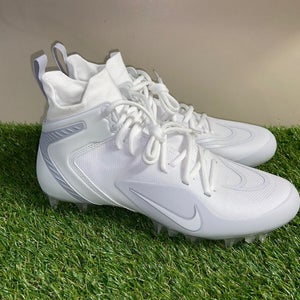 *SOLD* Nike Alpha Huarache 8 Elite LAX Lacrosse Cleats White CW4440-110 Men's 13 NEW
