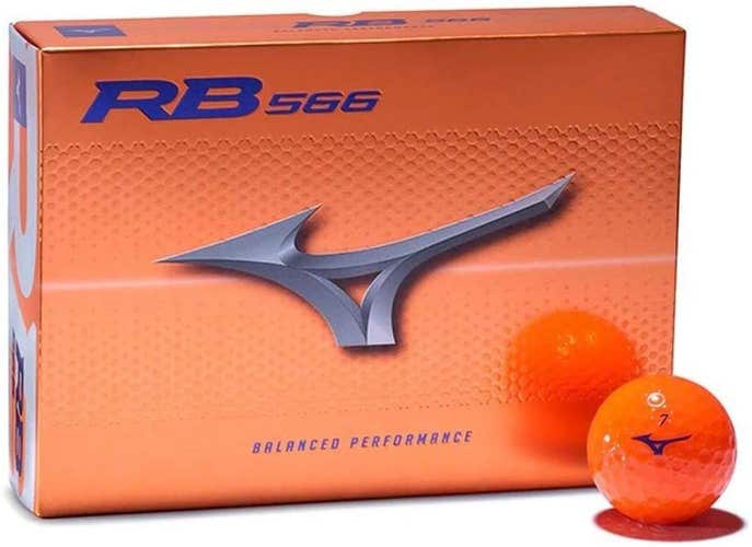 Mizuno RB 566 Golf Balls (Orange, 2022) 12pk 1dz NEW