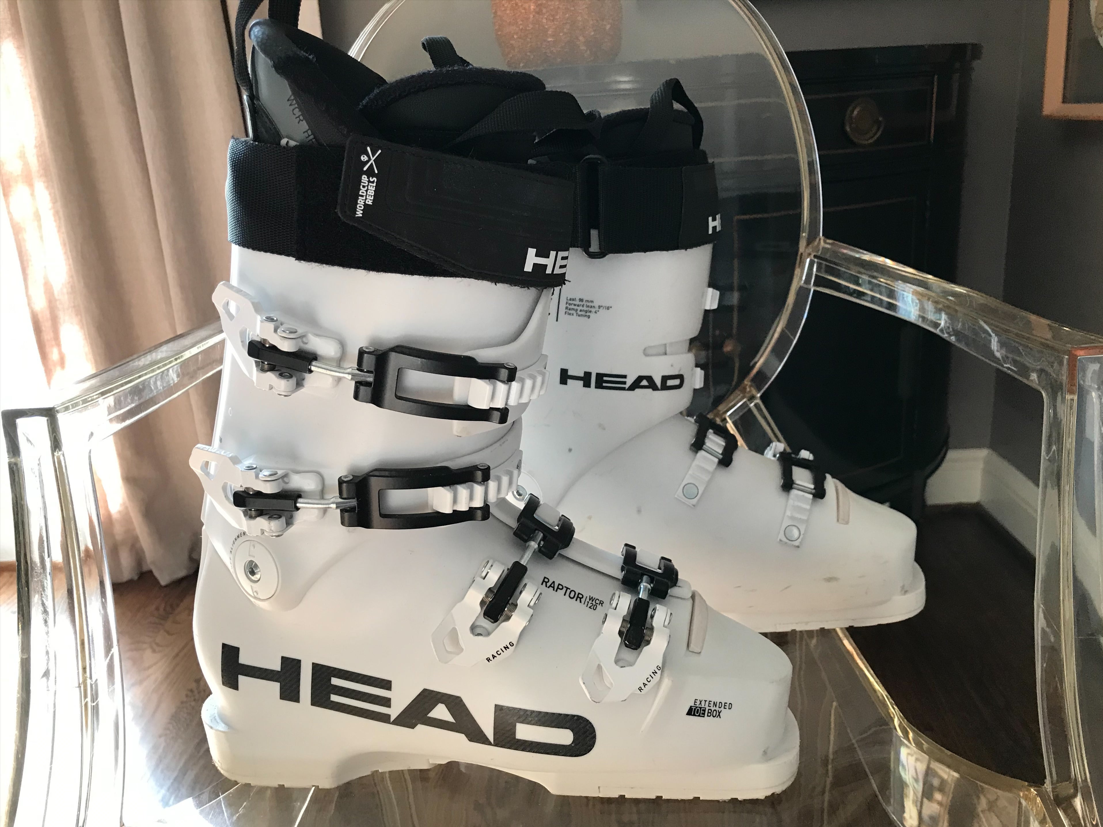 Unisex Used HEAD Racing Raptor WCR 120 Ski Boots 26.5 | SidelineSwap
