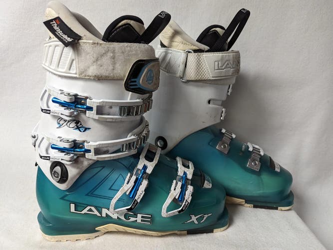 Lange XT 90 Ski Boots Size 25.5 Color Green Condition Used