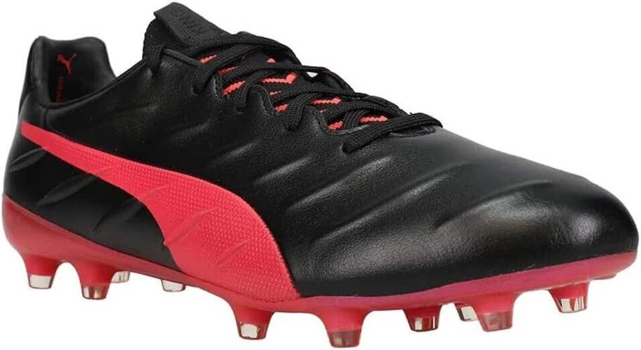 Puma Men's King Platinum FG Soccer Cleats / Shoes - Black Sunblaze - 8.0 - $120