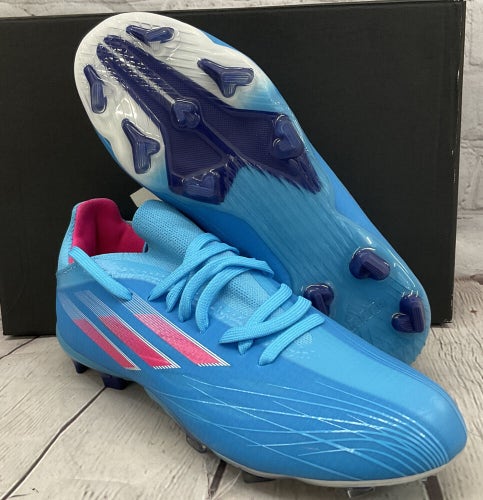 Adidas Unisex X Speedflow 1 FG Junior Size 3.5 Blue Soccer Cleats NIB MSRP $100
