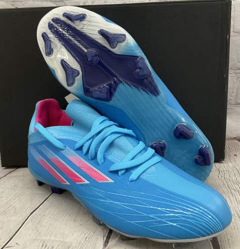 Adidas Unisex X Speedflow 1 FG Junior Size 3.5 Blue Soccer Cleats NIB MSRP $100