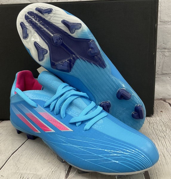 Adidas Unisex X Speedflow 1 FG Junior Size 4.5 Blue Soccer Cleats