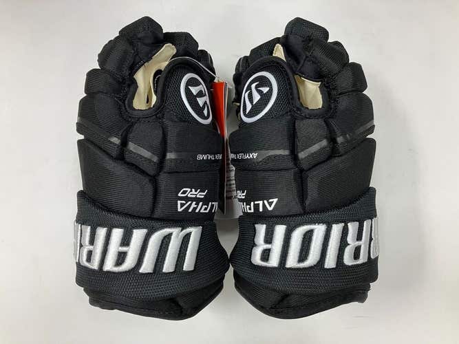 New Warrior Alpha Pro 10" Hockey Gloves junior ice glove JR black inch roll pair