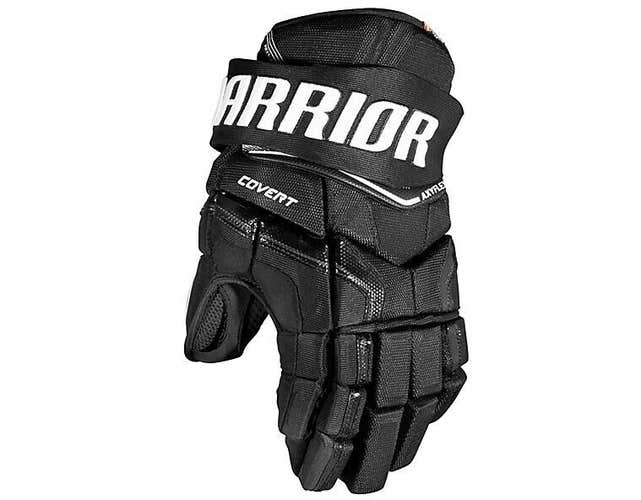 New Warrior Covert QRE 10" hockey gloves junior JR Edge black ice glove inch blk