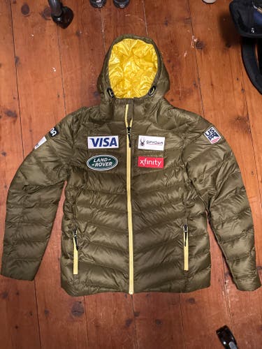 Green Used Men's Large 20-21 US Ski Team Spyder Puffy Insulated Jacket