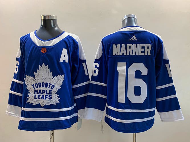 Mitchell Marner Blue Toronto Maple Leafs Hockey  Jersey Blue Size 56 Men's Restro