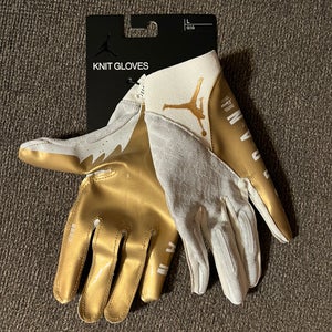 Nike Air Jordan Vapor Knit 4.0 Football Gloves “New Orleans Saints” Size Large