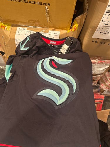 Seattle Kraken authentic Adidas Jersey new size 46 (Small)