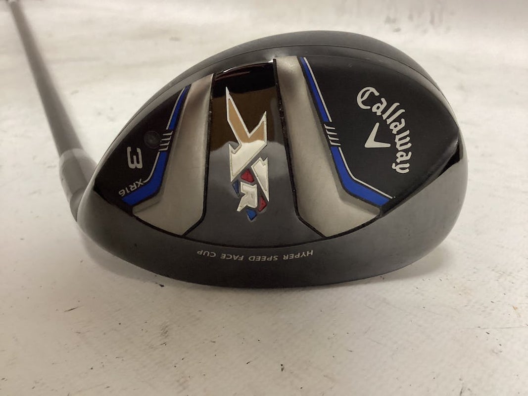 Used Callaway Xhot 3 Hybrid Regular Flex Graphite Shaft Hybrid Clubs