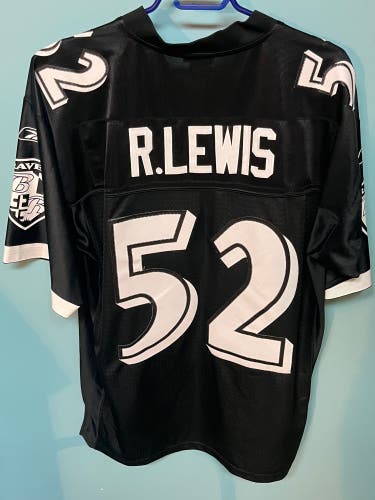 Reebok “R.Lewis” Authentic Ravens Jersey Size “Large”
