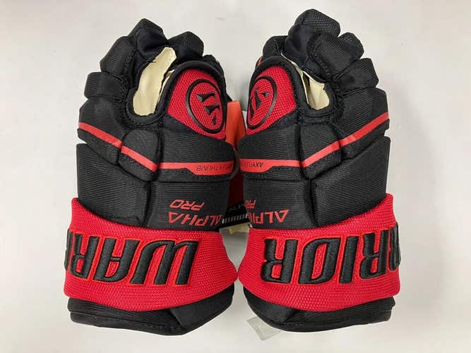 New Warrior Alpha Pro 10" Hockey Gloves junior ice glove JR red black inch roll