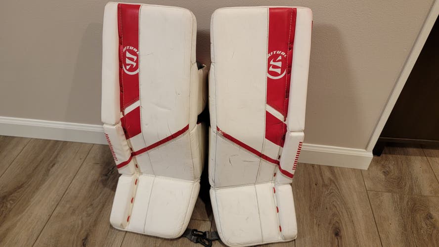 Used 24" Warrior Ritual G5 Goalie Leg Pads