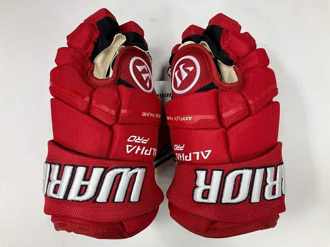 New Warrior Alpha Pro 10" Hockey Gloves junior ice glove JR red inch roll model