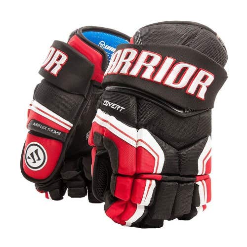 New Warrior Covert QRE 10" hockey gloves junior JR black white red glove Edge