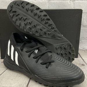 Adidas Unisex Predator Edge 3 TF JR Size 2.5Y Black Soccer Cleats NIB MSRP $65