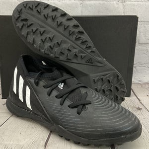 Adidas Unisex Predator Edge 3 TF JR Size 4.5Y Black Soccer Cleats NIB MSRP $65