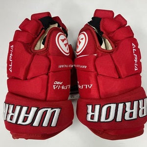 New Warrior Alpha Pro S19 10" Hockey Gloves junior red JR ice glove roll inch sz
